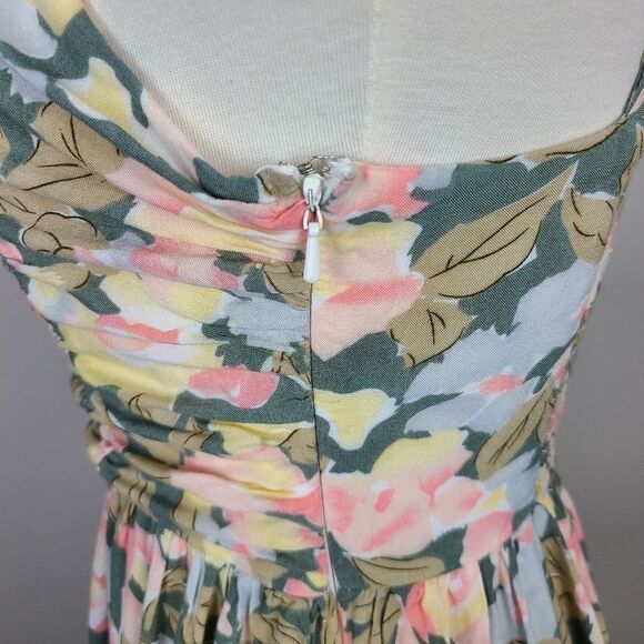 minkpink Spaghetti Strap Floral Skater Dress Small - Picture 6 of 16